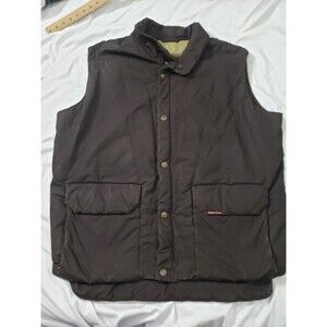 Vintage Marlboro Classics Mens XL Brown Lined Outdoor Insulated Vest